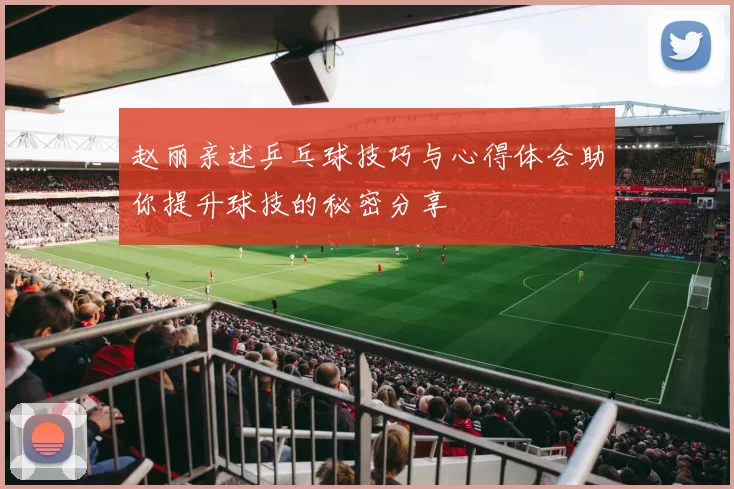 赵丽亲述乒乓球技巧与心得体会助你提升球技的秘密分享